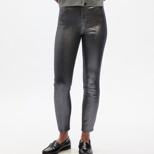 NWT GAP High Rise Legging Jeans- Black Silver size 10/30